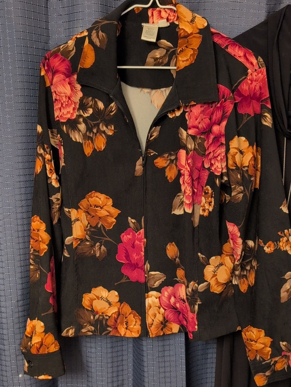 Coldwater Creek Multicolored Floral Patterned Blazer  Sz 14